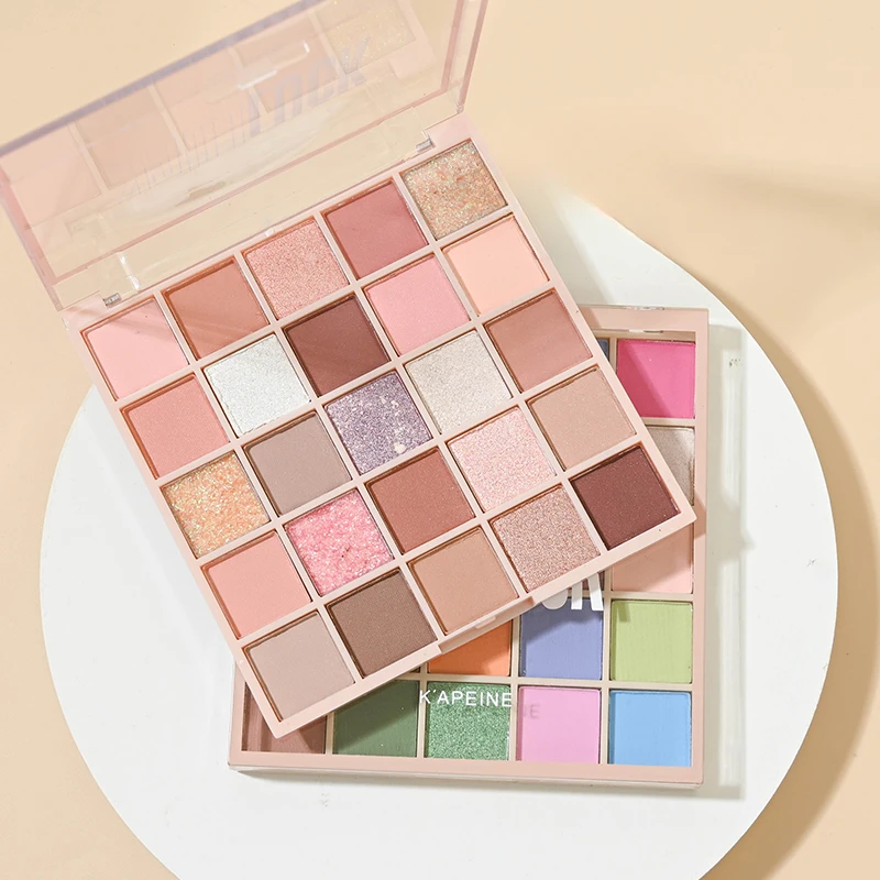 Cool Low Saturation Pure Wind 25 Color Eyeshadow Plate 2024 New Pearl Matte Color Ins Affordable Makeup 5