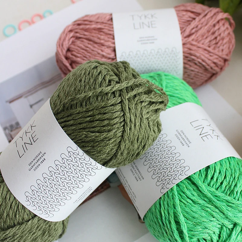 1*50g ball Sandnes Garn Tykk Line Yarn DIY Craft Handknitting Yarn Mid Thick Crochet Yarn 2