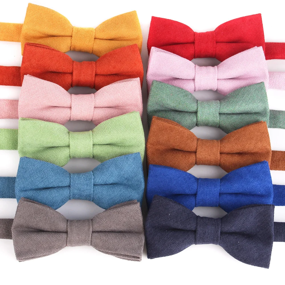 Bow Tie for Kids Boys Girls Adult Solid Color Party