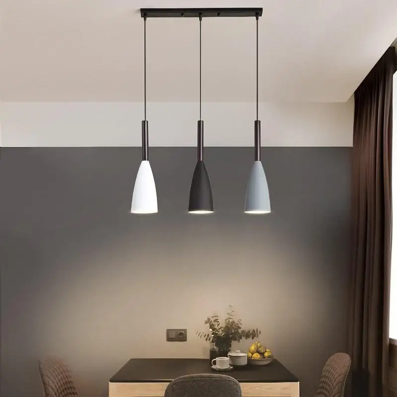 Modern living room 3 Head Lighting Nordic Minimalist Pendant Light Over Dining Table Kitchen Island Bedroom Decor Light Fixtures led chandelier,ceiling chandelier,led pendant light