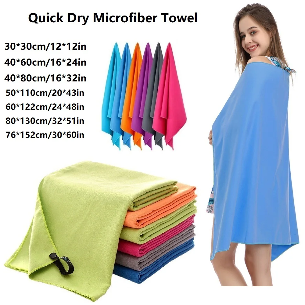 

Camping Towels Fast Drying Microfiber Travel Towel Ultra Soft Compact Gym Towel for Swimming Beach Hiking Yoga Sports Backpack