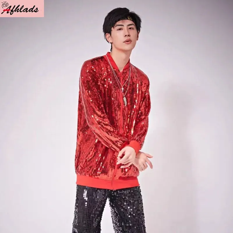 

Куртка женская демисезонная с блестками, Повседневная Уличная одежда с воротником-стойкой, на молнии, с длинным рукавом, свободная верхняя одежда в стиле пэчворк