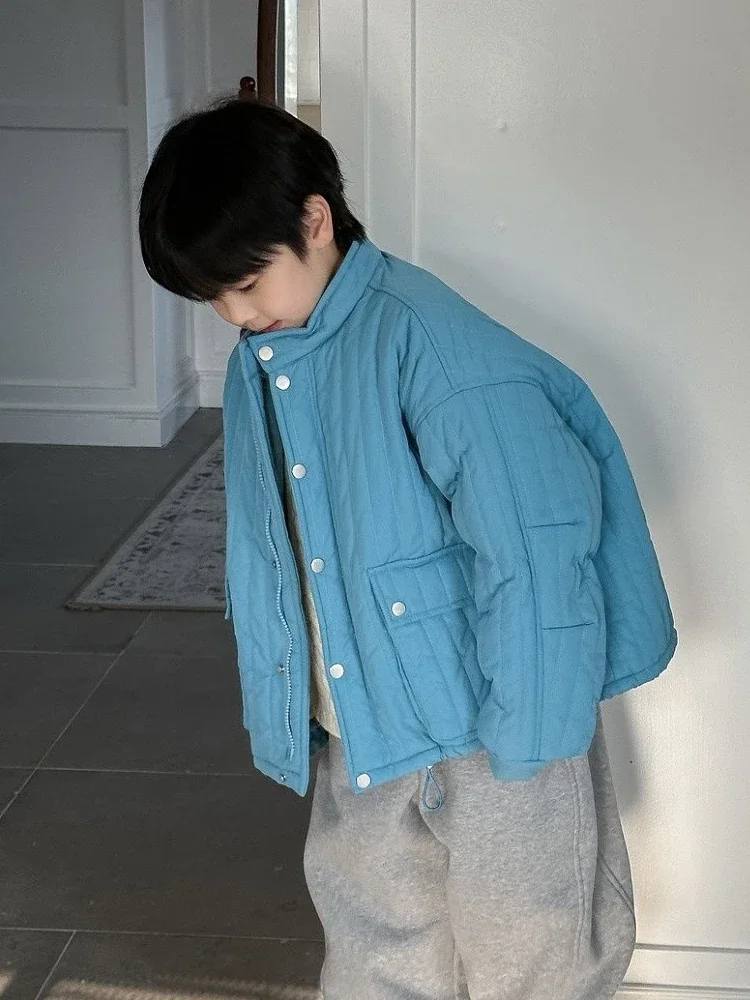 Boys' Girls Thickened Cotton Clothes Children's Autumn And Winter Coat Outerwear Children's Coat Parkas Jackets For Children