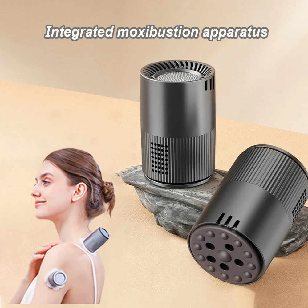 Portable one double head moxibustion box Moxibustion Stick Burner Points Heating Massage Warm Meridian Massager Health Care
