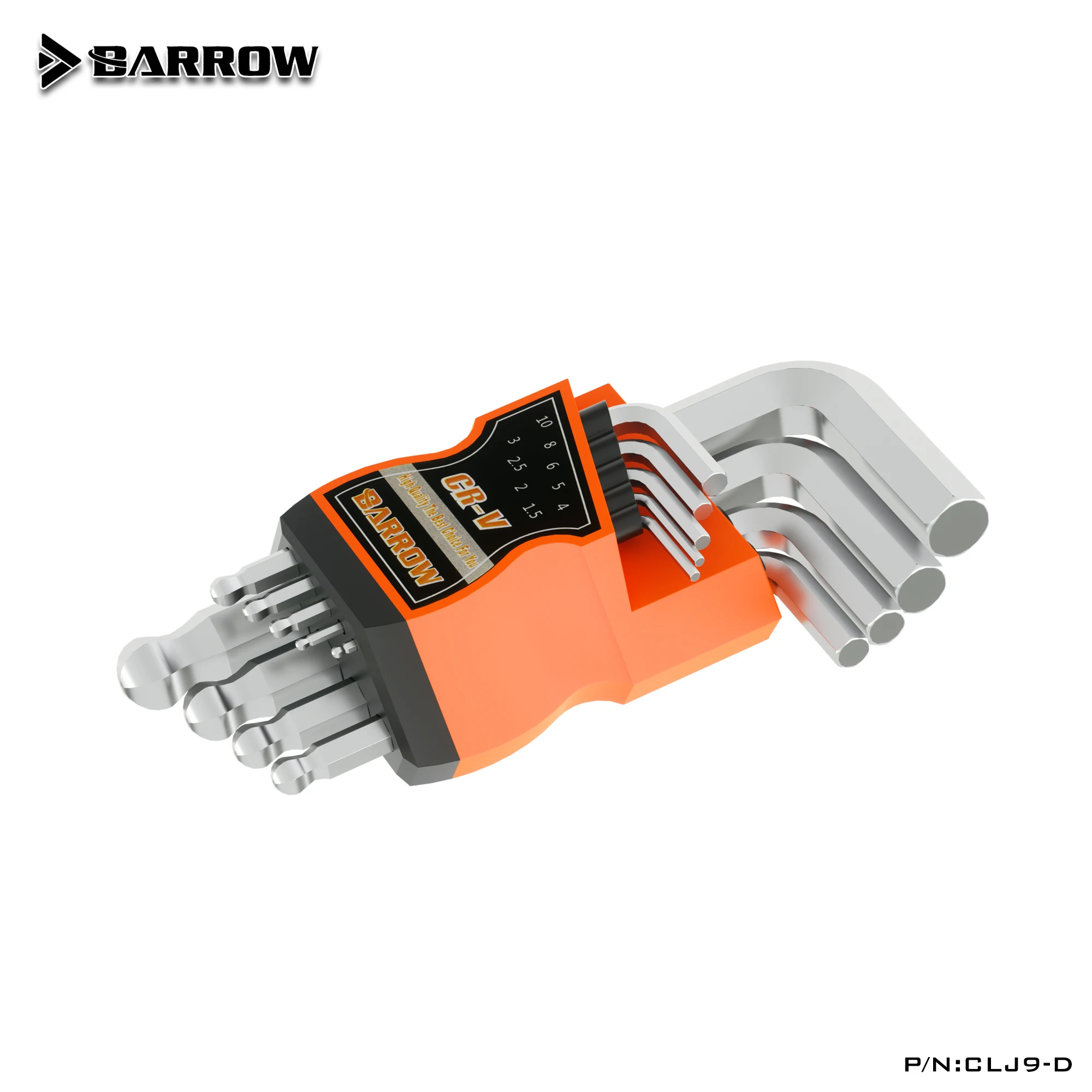 

Barrow CLJ9-D, Hex Wrench Kits, Short Ball Head, A Set of 9 Keys, 1.5 / 2 / 2.5 / 3/4/6/8 / 10mm