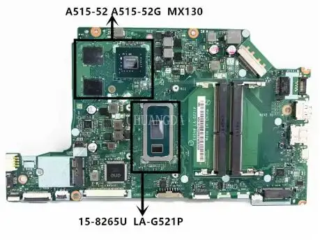 for Acer A515-52G Motherboard LA-G521P NBH1411002 I5-8265U - AliExpress 7