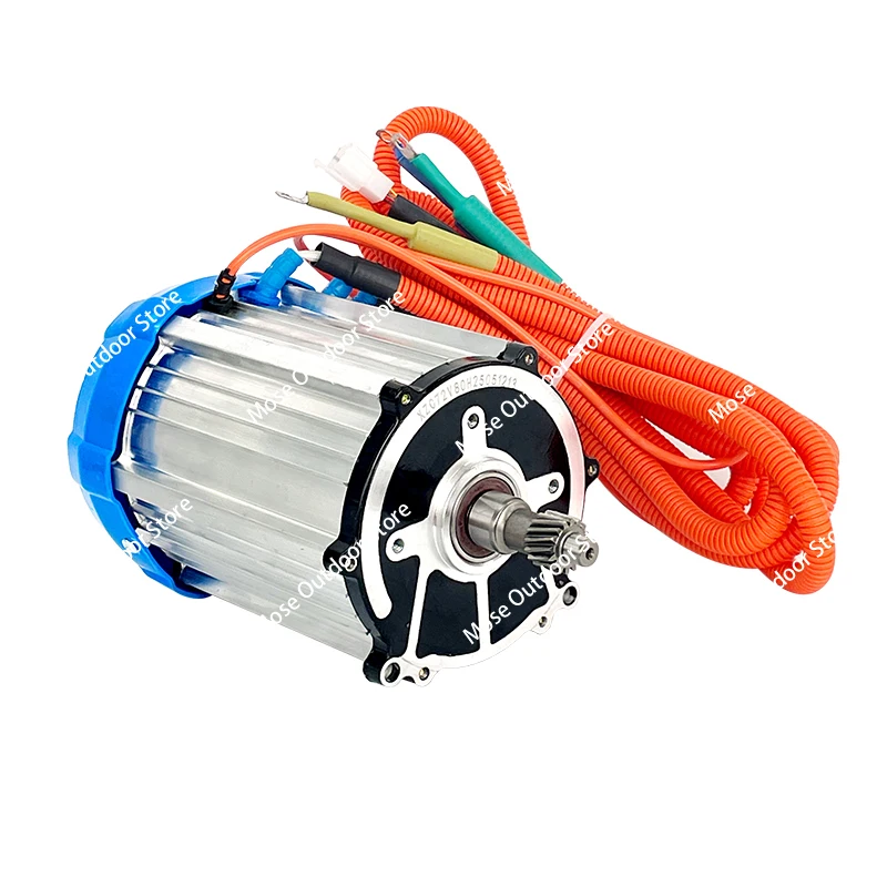 삼륜차 모터 2000w 전기차 브러시리스 모터 컨트롤러 48v60v72v 고출력 16 톱니 범용