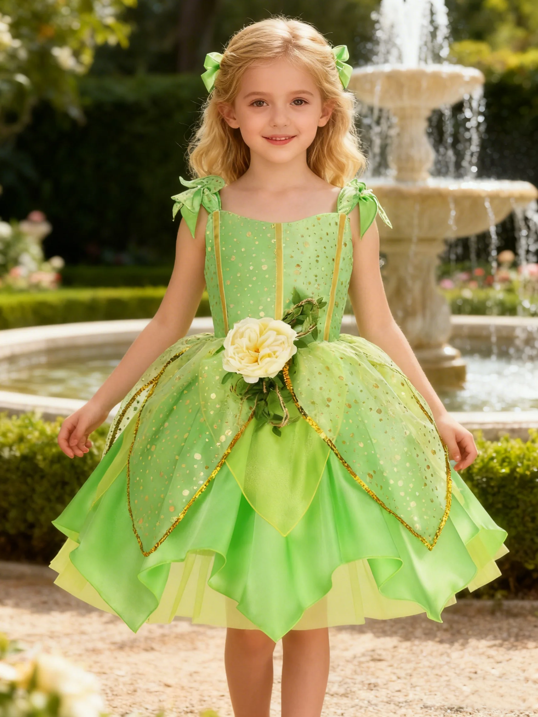 fairy princess dress up costumes Pink Princess Fairy Costume Set for Girls main image 0
