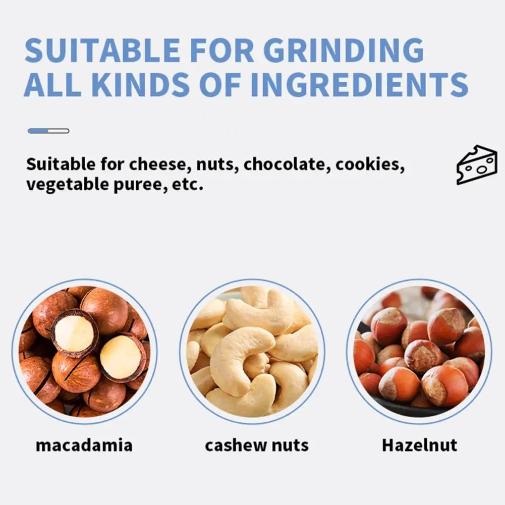 

Easy to Clean Nut Grinder Multifunctional Nut Grinder with Sharp Blades Ergonomic Handle for Easy Peanut Milling Machine Nut