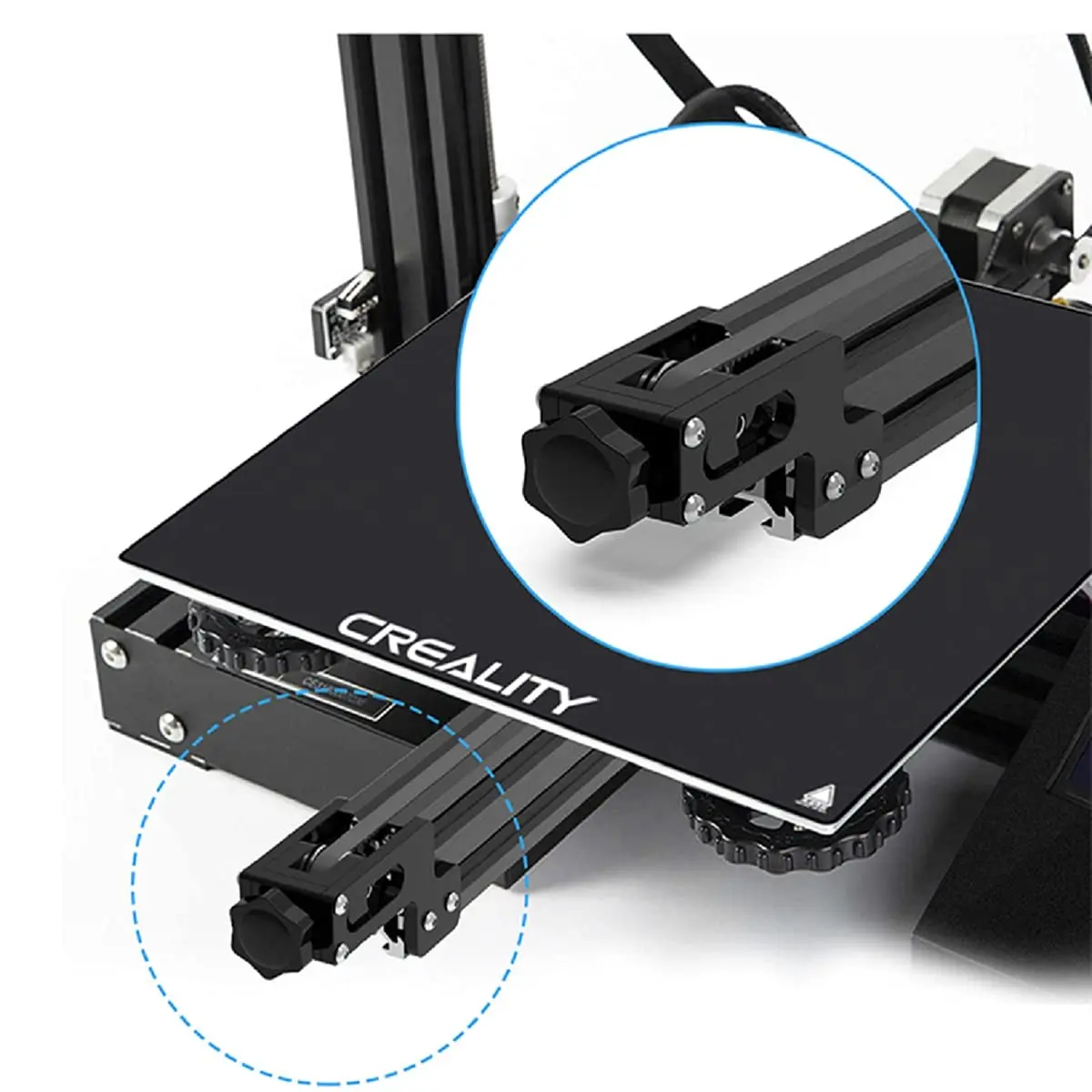 2020 X 축 V 슬롯 프로파일 2040 Y 축 동기 벨트 스트레치 스트레이트 텐셔너, Creality Ender 3 CR-10 3D 프린터 부품용