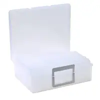 Capacity Photo Box Transparent Acrylic Photo Storage Box Set with Capacity Smooth Edges Dustproof Organizer Container for Photos 2