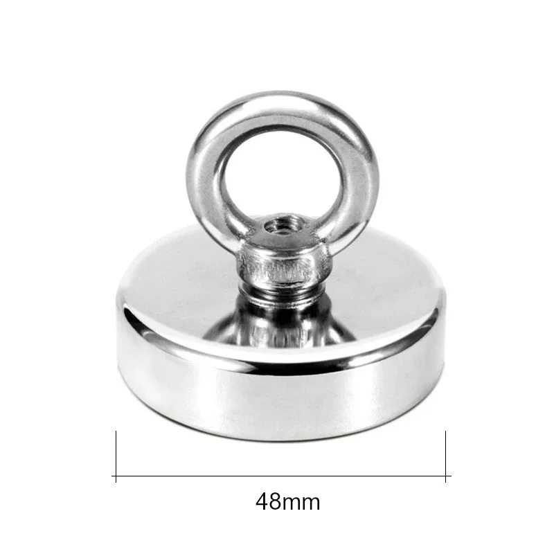 D16MM D42MM 낚시 자석 탐지기 파워 슈퍼 네오디뮴 강력 자석 헤비 듀티 검색 자석 300kg 메리 크리스마스