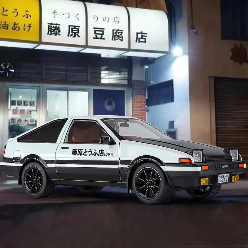 JDM 1:18 Toyota AE86 TRUENO Drift Racing Alloy Metal Diecast Model