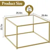 Small Square Coffee Table for Living Room,Simple Modern Center Tables for Small Spaces,Living Room Tea Tables Easy Assembly 2