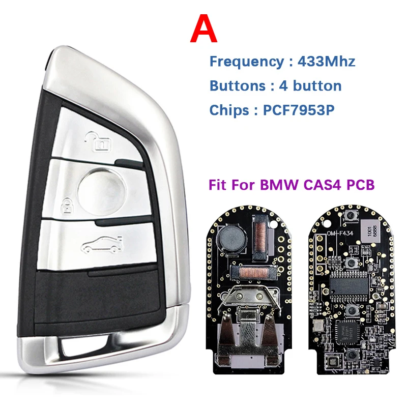 nanchan・オ300・チ200 CN006079 Aftermarket Smart Remote Key Black PCB OM-F434
