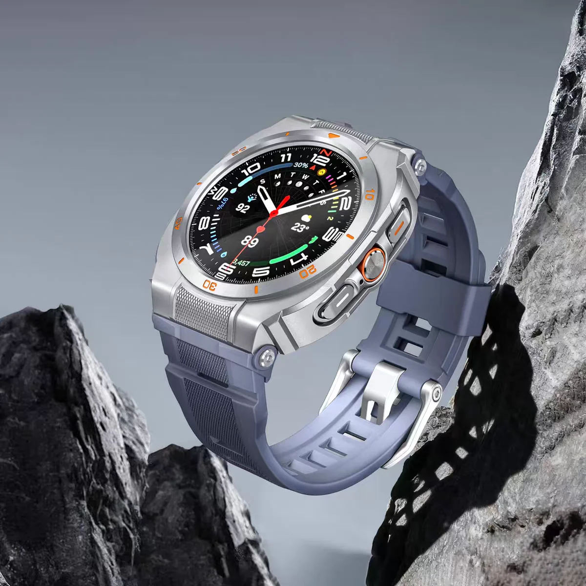 Luxury Metal Case and Silicone Sport Strap