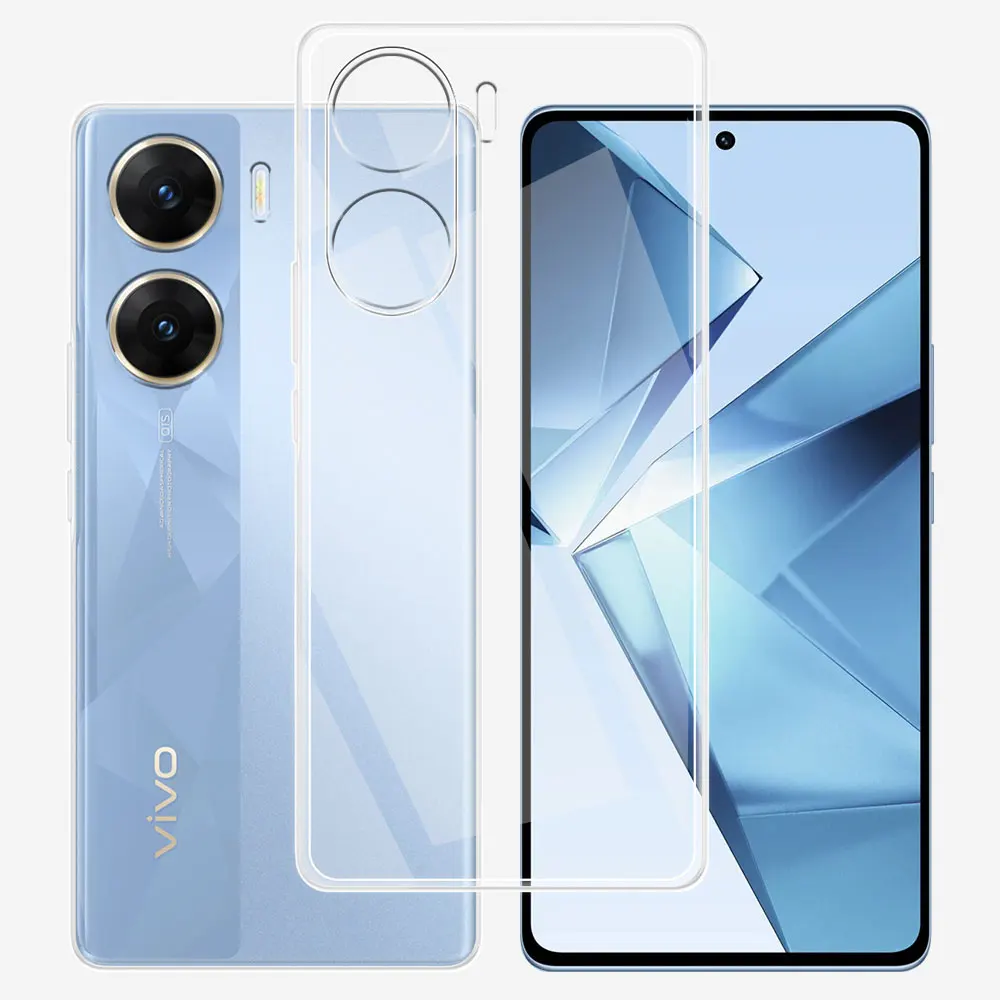 Per Vivo V29 V29E Custodia Custodia Morbida In Silicone Trasparente Per Vivo V27E V27 Pro V23 Pro Coque Vivo V25 V25E Vivo S16 Pro S16E Fundas