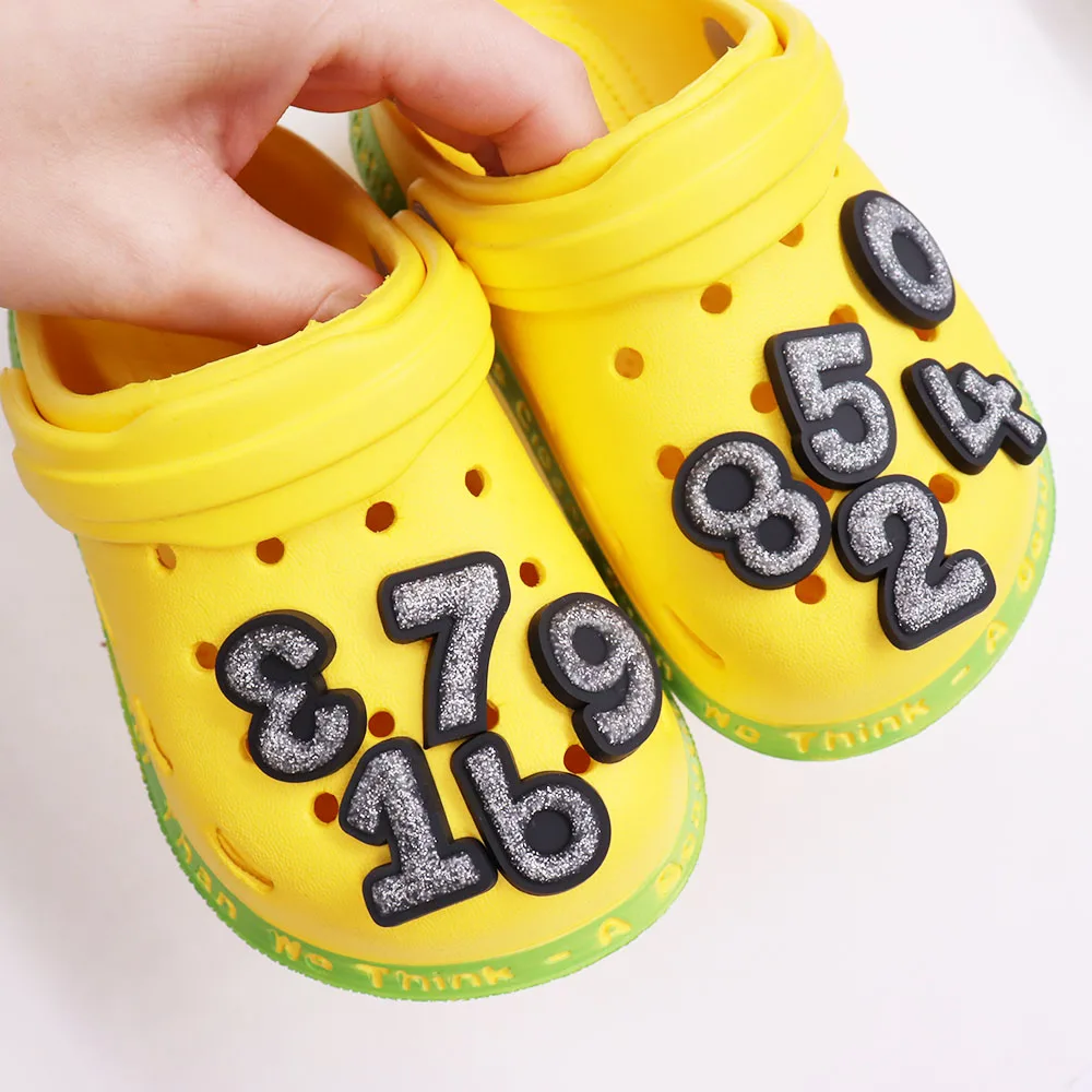 1pcs Letters Numbers Shoe Charms Decorations for Croc Jibz Boys