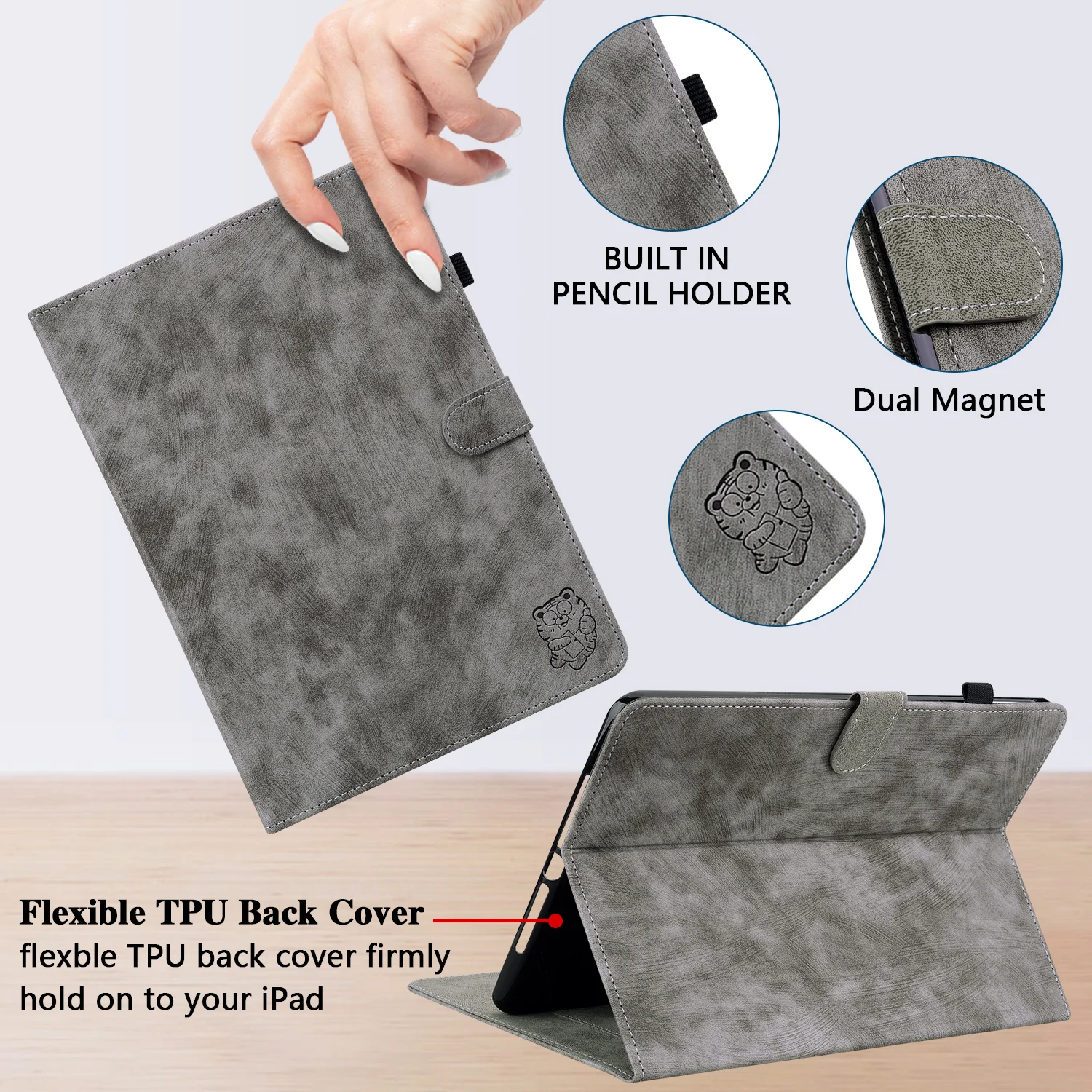 Capa Flip Tablet para Lenovo Tab M10 3ª Geração Tb328fu Tb328xu Tb-x505f Plus 10.3 X606f hd X306f m9 P11 J606f Legião Y700 - Imagem 2