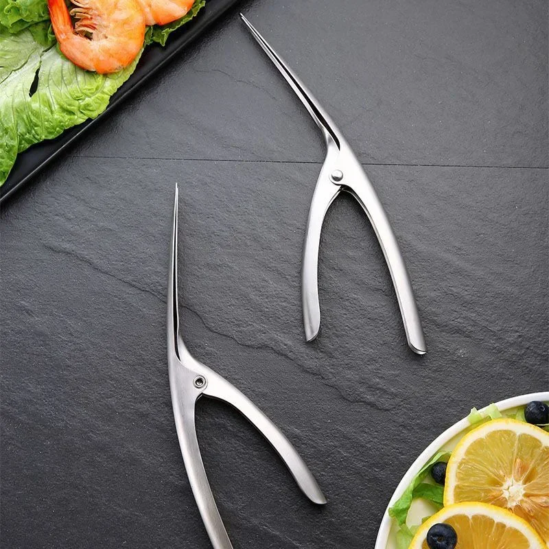 Description Picture 5 of itemStainless Steel Shrimp Stripper Peeler Shrimp Line Prawn Shell Peeler Durable Shrimp Cleaner Knife Kitchen Peeling Tools