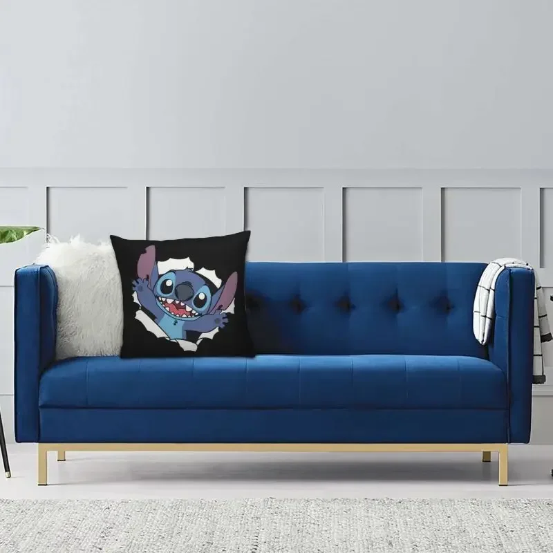 Luxury Stitch Cushion Cover 40x40cm Soft Throw Pillow Case for Car Square Pillowcase Decoration