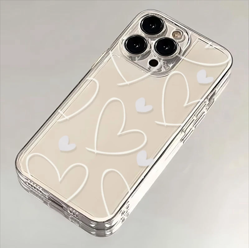 Chic Love Heart Protective Phone Case