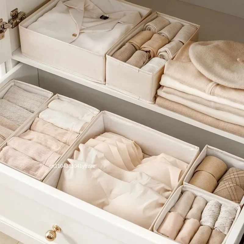 Underwear Organizers Foldable Storage Box for Cabinets Drawers Wardrobe Clothes Bra Underwear Socks Pants