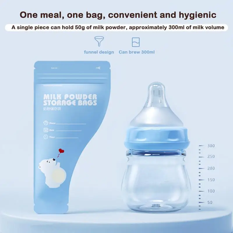 Disposable Baby Milk Powder Container 30 Piece Breast Milk Storage Bag Infant Feeding Liquid Solid Food Pouches BPA Free