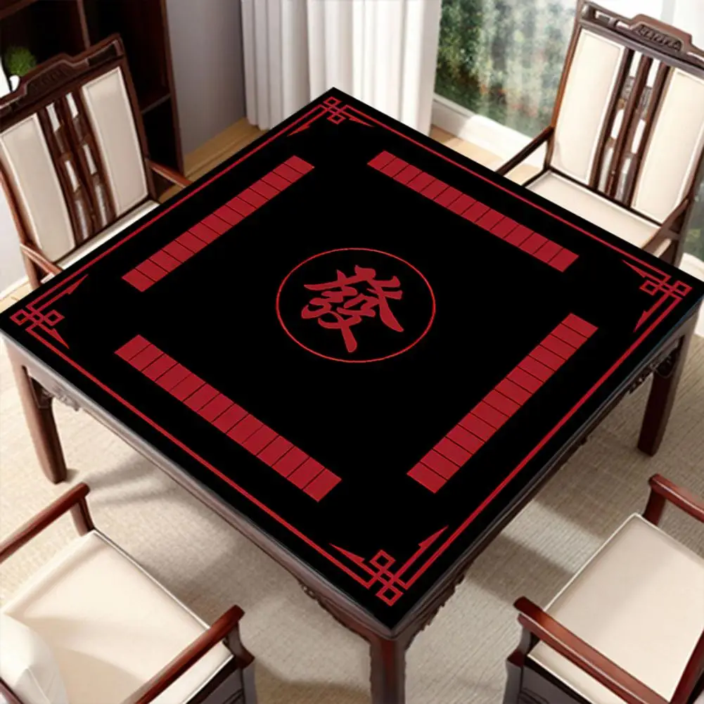 Chinese Tablecloth Noise Reduction Mahjong Table Mat for Poker Domino Card Board Games Anti-slip Square Playmat Cover for Mah