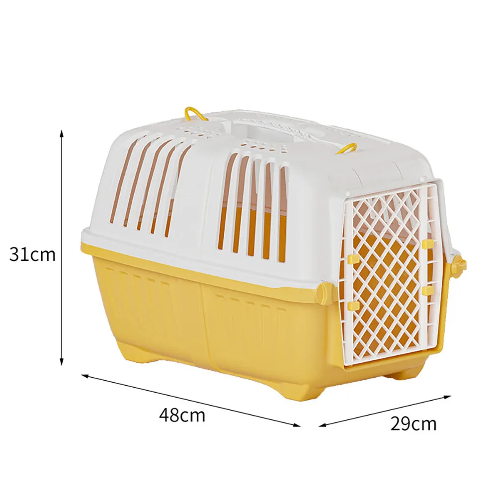 thumbnail image 1 of Caja de transporte portátil para mascotas, para exteriores, para gatos, para coche, para perros pequeños, suministros para mascotas, 1 of 5