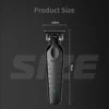 Kemei 2299 Barber Cordless Hair Trimmer 0mm Zero Gapped Carving Clipper Detailer Professional Electric Finish Cutting Machine 5
