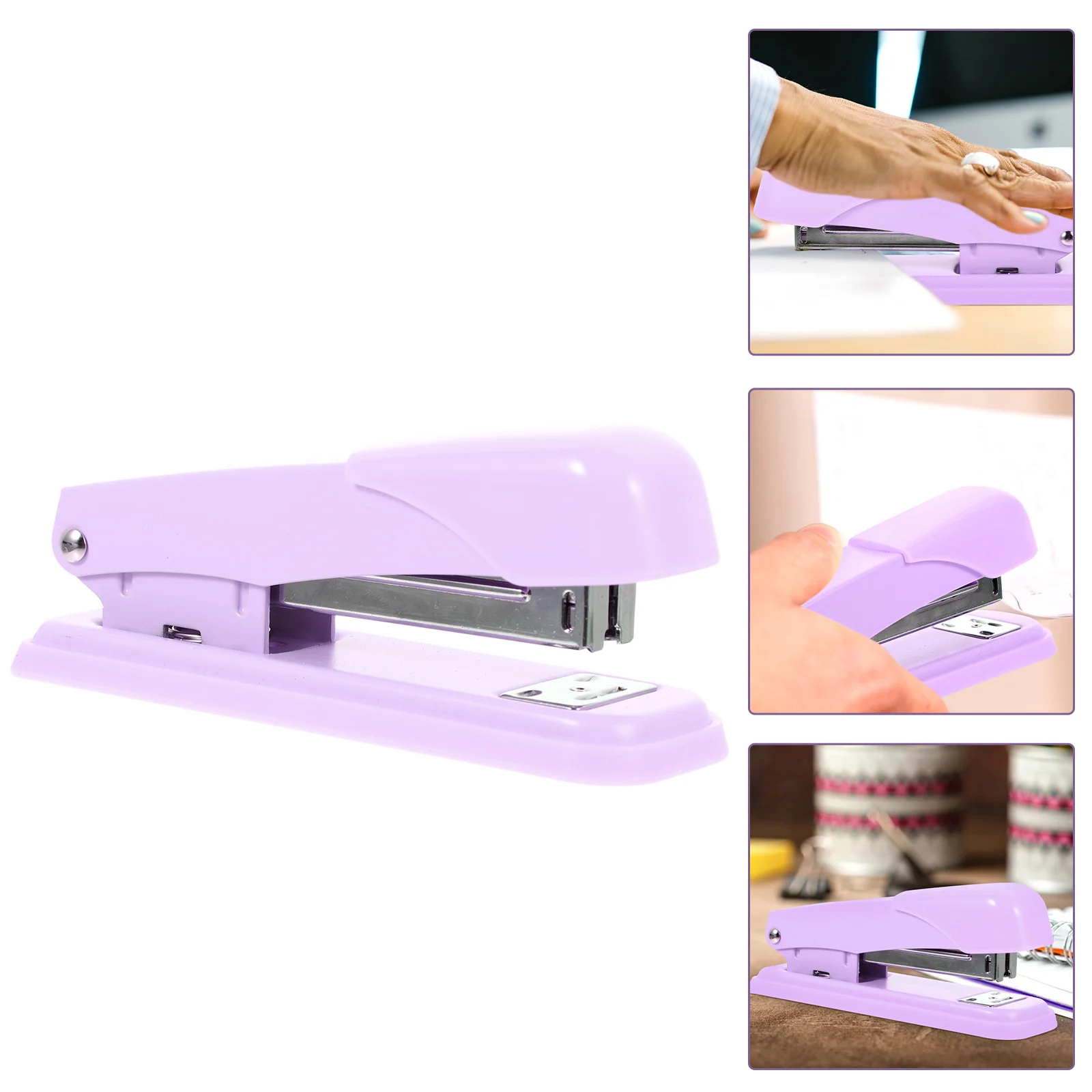 Macaron Color Multi-function Stapler Convenient Desk Stapler Metal Office Stapler Student Stapling Tool Home Office Supplies