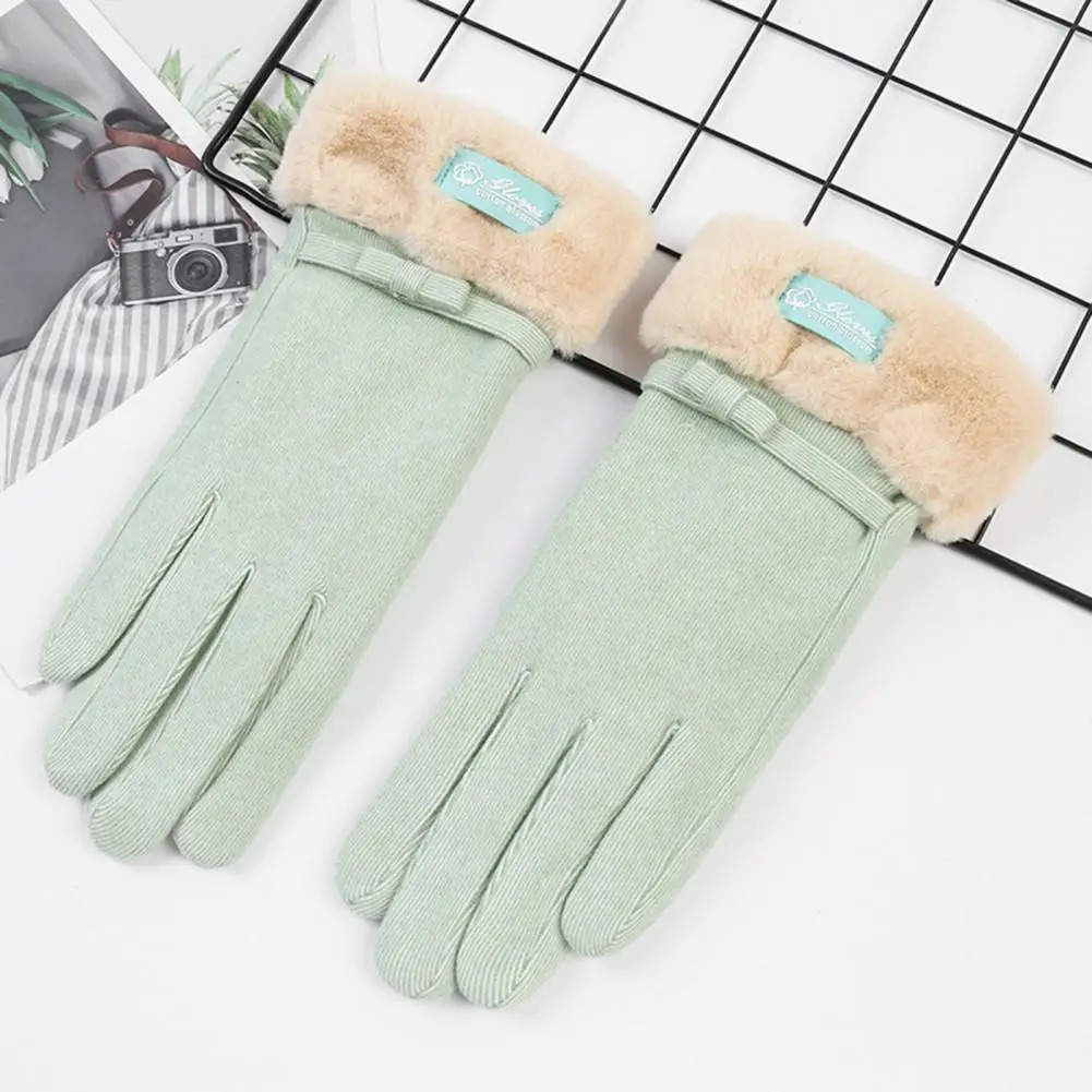

Cycling Gloves 1 Pair Chic Thicken Cold-proof Skiing Winter Gloves for Shopping