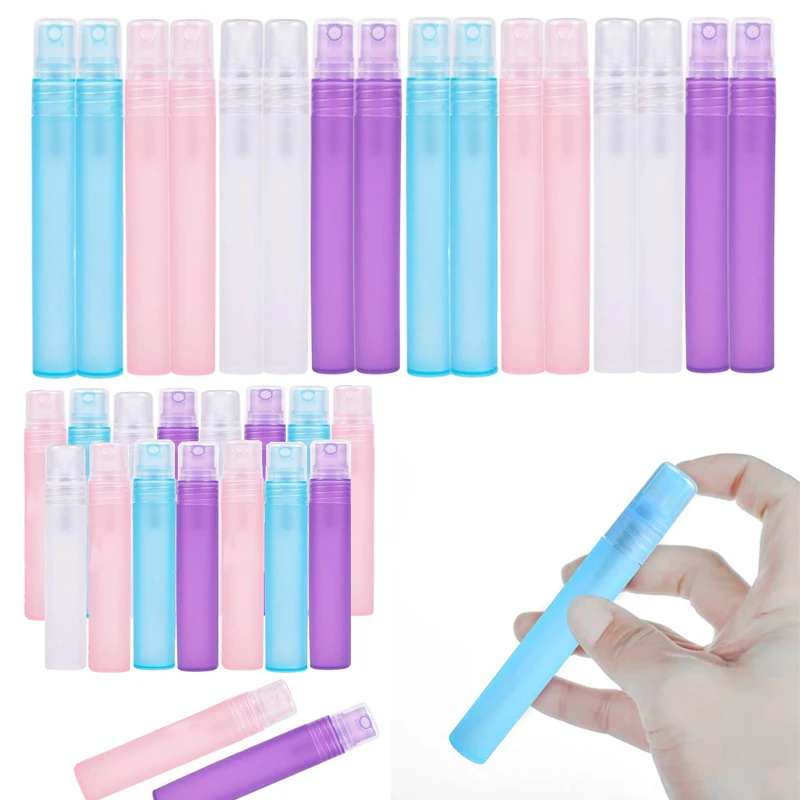 

10Pcs Refillable 3ML/5ML/10ML Empty Plastic PP Pen Shape Spray Bottle Portable Travel Perfume Sprayer Liquid Atomizer Containers