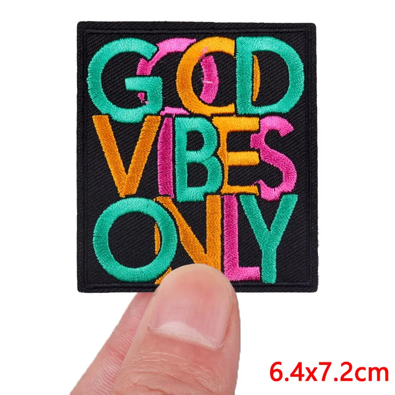 Embroidered Personality Slogan Iron-On Patch