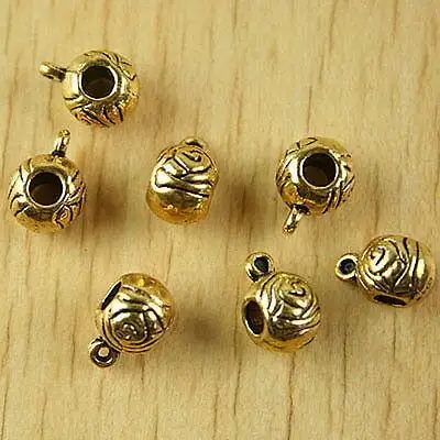 

20pcs 11.6*6.9mm hole is 3.6mm dark gold-tone cartoon cup charms findings h2035