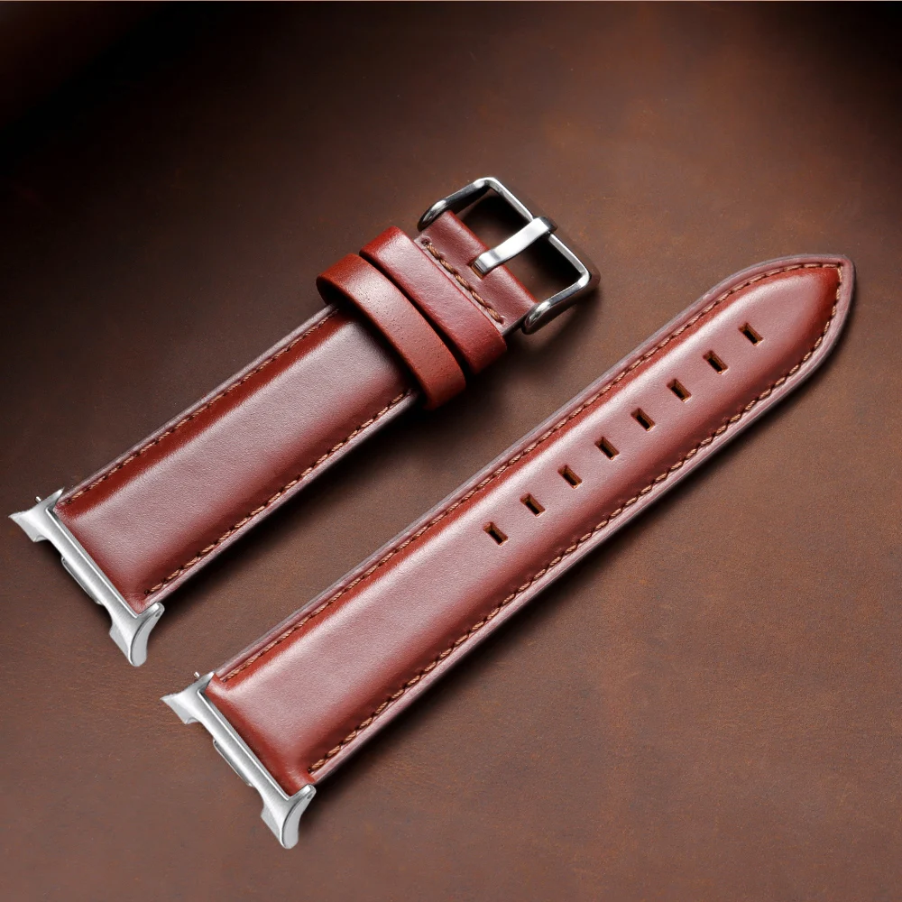 Premium Cowhide Leather Watch Strap - Soft Wrist Band Accessory