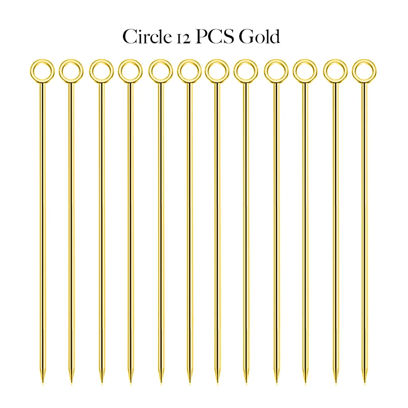 Gold Circle 12PCS