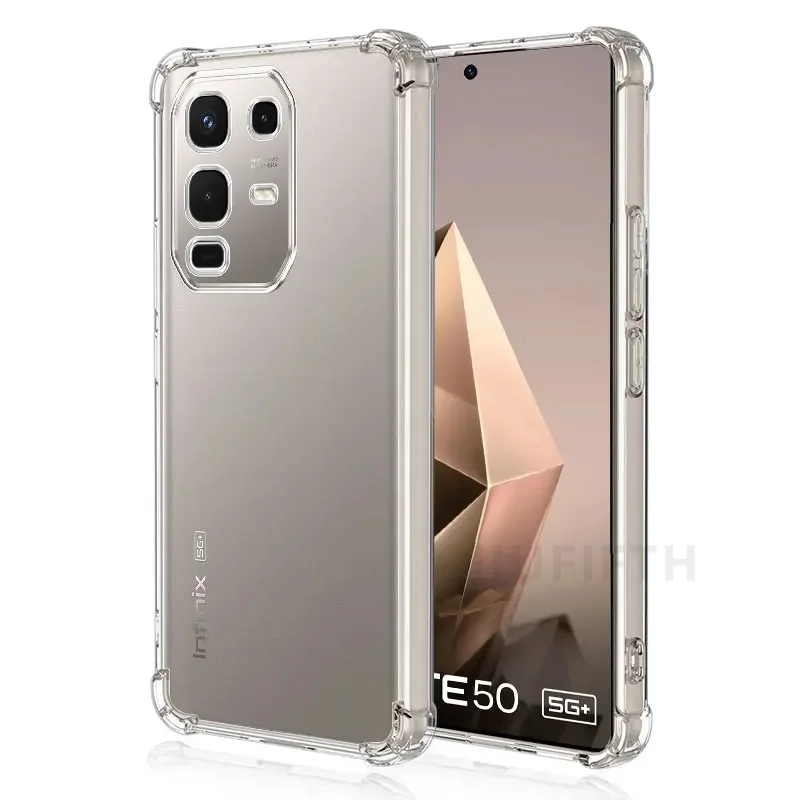 Transparent Shockproof Airbag Silicone Phone Case - Soft Protective Cover