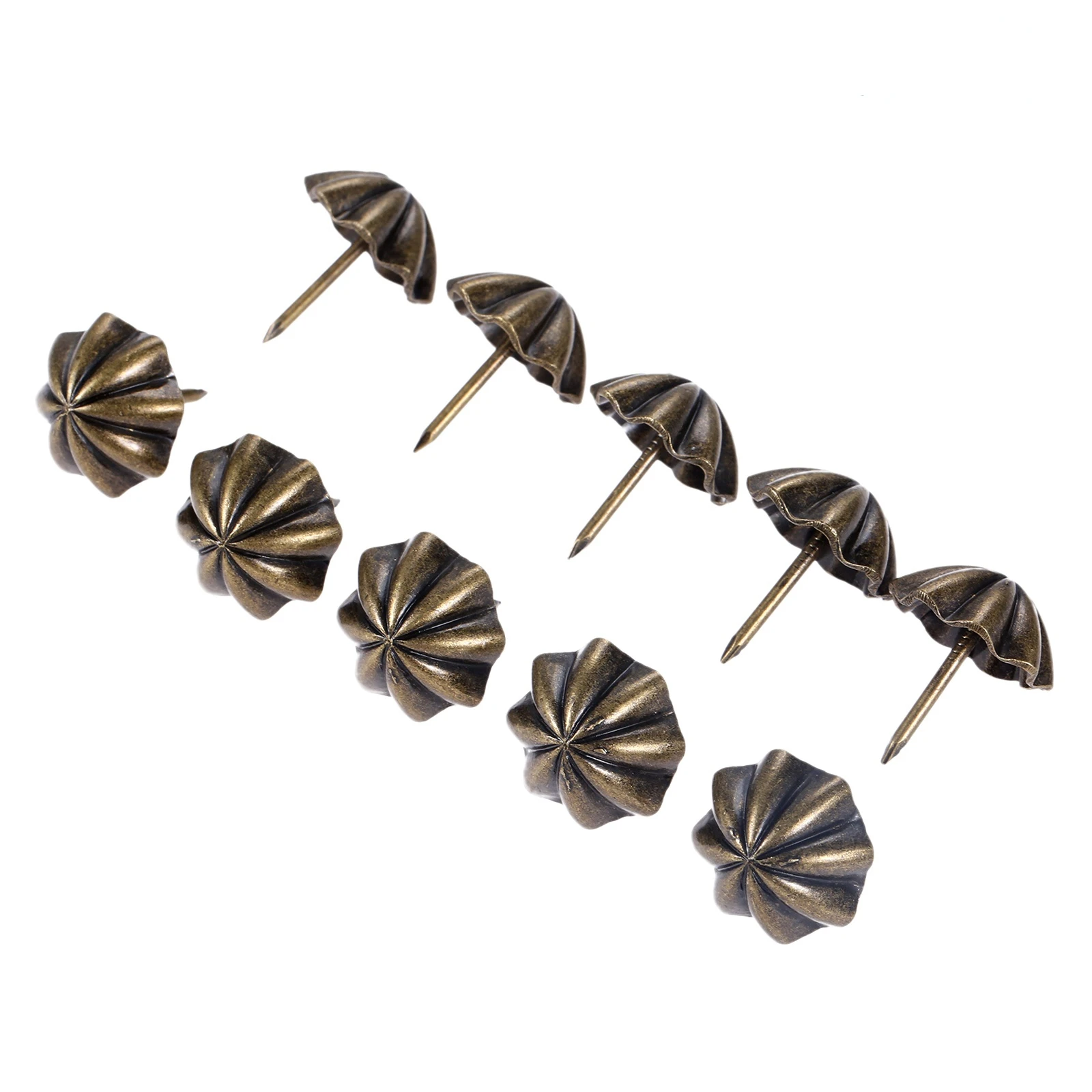 20Pc 20*23mm Antique Brass Bronze Upholstery Nail Jewelry Gift Wine Case Box Sofa Decorative Tack Stud Pushpin Doornail Hardware