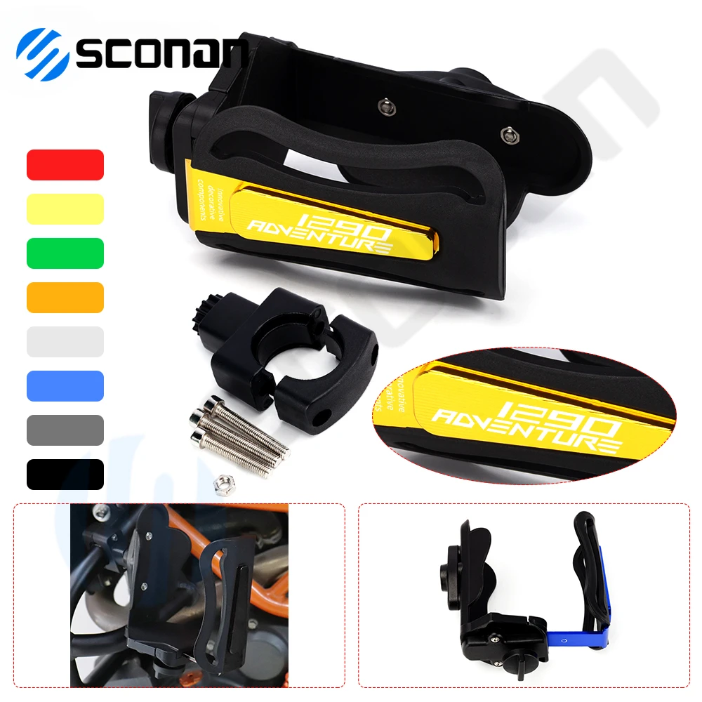 

For KTM 1290 Adventure 1290adventure 1290 ADV Motorcycle Accessories CNC Beverage Water Bottle Cage Drink Cup Holder