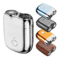 Magnetic Colorful Electric Shaver Double Floating Head Mini Beard Knife For Men Portable Travel Cordless Face Body Razor Trimmer 1
