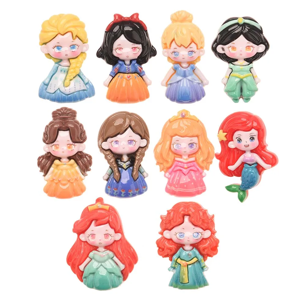 

30PCS 1.2inch Cute Hair Accessories No Hair Clips Hair Bows Snap Clip Barrette for Girls Bow Center Disney Princess DIY Supplies
