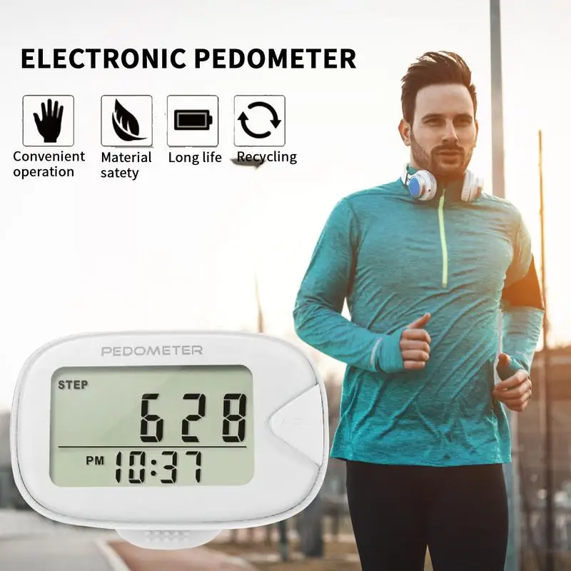 Pedometer For Walking Step Counter With Display And Clip Portable Pedometer With Clip Accurate Step Counter Calorie