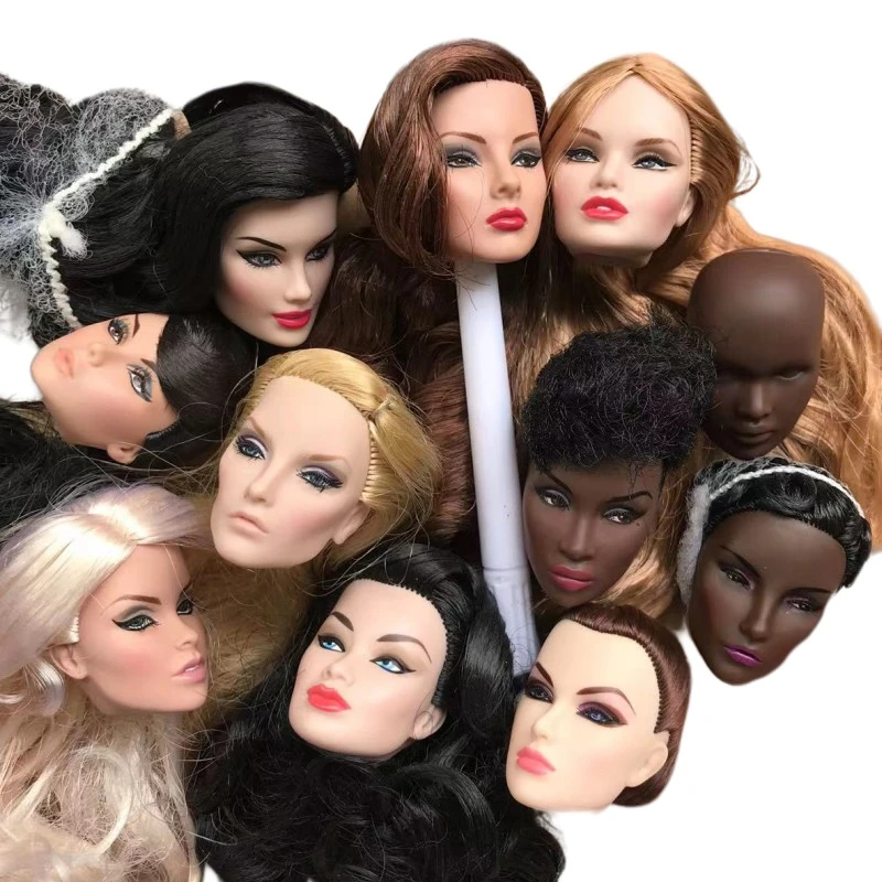 Original FR IT Doll Head Ana May Cindy Blank Face Doll Bald Heads Quality Doll Accessories MENGF