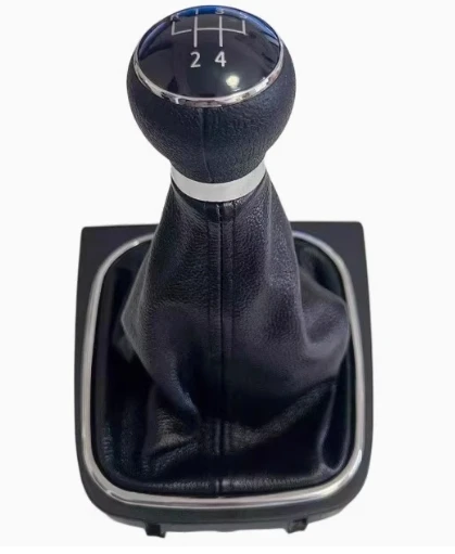 1K0711113 New 5 Speed Gear Shift Knob With Leather Boot For VW Mk6