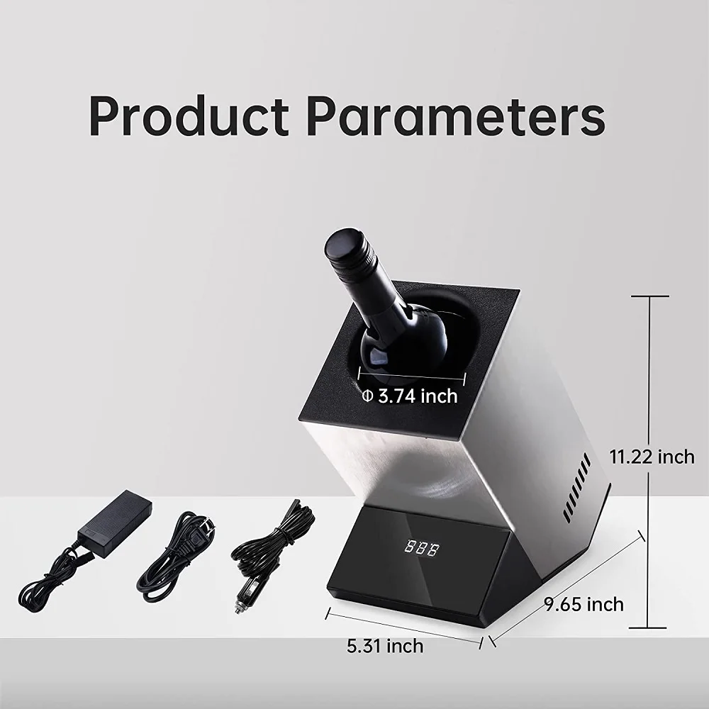 Wine Chiller Refrige Electric Temperature-controlled Bucket For Red/White Wine Champagne Fast-cooling Cabinet Kitchen Bar