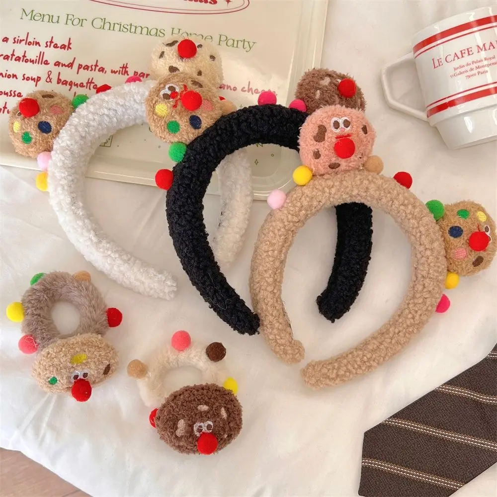 

Hair Accessories Cookies Headband Fashion Korean Style Plush Funny Hair Hoop Cosplay Hairbands Cartoon Hair Hoop Children