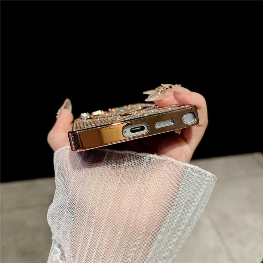 Luxury Bling Diamond Magnetic Shockproof Glitter Phone Case
