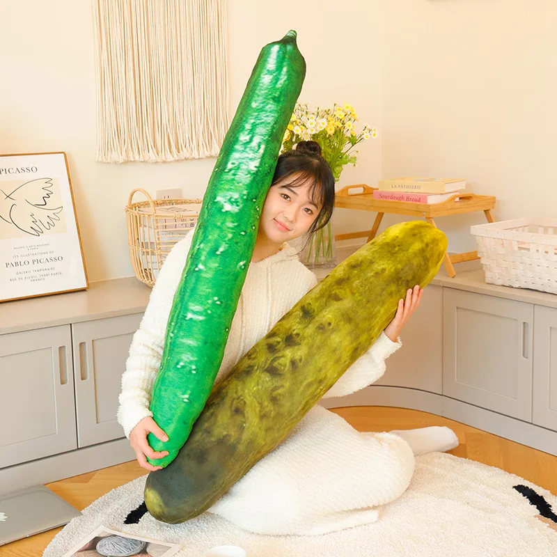 여러 크기 크리 에이 티브 신 오이 & 신선한 오이 플러시 장난감 부드러운 면화 살아있는 야채 플러시 장난감 재미 있은 게임 소품